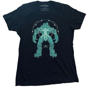 Titanfall Black Mighty fine womens xl T-Shirt